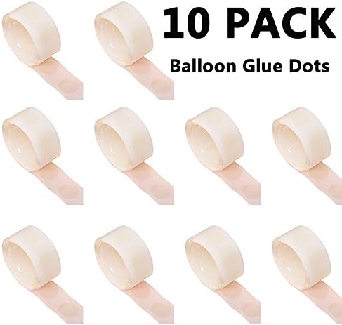 Balloon Glue 1000 PCS (10 Rolls) Washi Tape Double Sided Dots of Glue Craft Adhesive Point Tapes (1000 PCS)