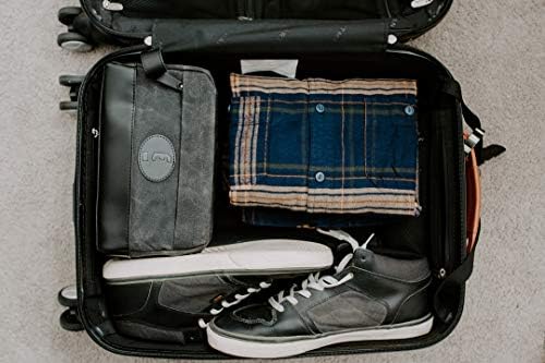 Easyriders Black Leather and Wax Canvas Toiletry Bag for Men (Limited Edition) 7 Easyriders Black Leather and Wax Canvas Toiletry Bag for Men (Limited Edition)