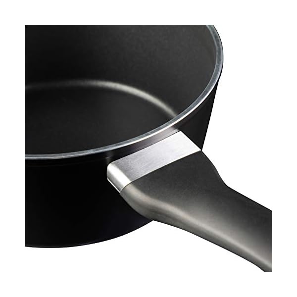 Masterchef Non Stick Saucepan for Induction Hobs 18cm Sauce Pot with Lid for all Cooking Surfaces Swiss Engineered…