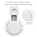 Frienda Outlet Wall Mount Hanger Holder Stand for Dot 3rd Generation Smart Home Voice Assistants, No Messy Wires or Screws-Compact Bracket Case Plug in Bedroom, Kitchen, Bathroom (White)
