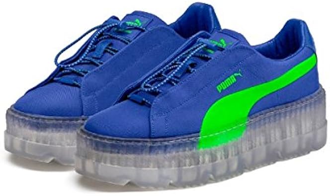 Amazon プーマ リアーナ Cleated Creeper Surf クリーテッド クリーパー サーフ レディース ブルー グリーン 24cm Puma プーマ シューズ バッグ