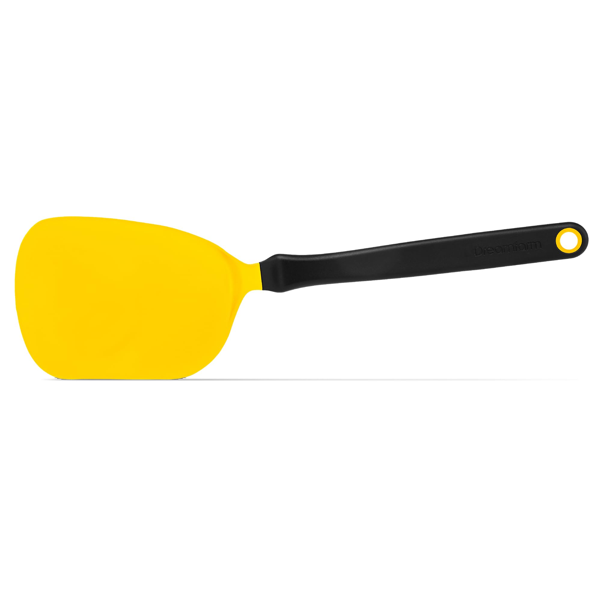 Dreamfarm Chopula | Super Flexible Sit-Up Kitchen Utensil Flipping, Chopping, & Serving Spatula | Chops Food Up in The Pan | Yellow