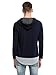 QPNGRP Mens Casual Hoodie Shirt Long Sleeve Henley Shirt B27 Navy Large