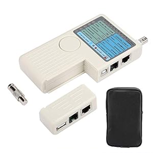 Kabeldetector Lijnopsporing Afstandsbediening Hogere betrouwbaarheid 4-in-1 kabeltester Compact voor LAN-kabel voor RL…