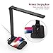 TaoTronics TT-DL047 LED Desk Wireless Charger, Dimmable Table Lamp, 5 Color Temperatures with 5 Brightness Levels, Touch Control, 1H Timer, Philips Enabled Licensing Program, Black
