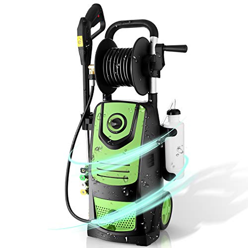 Suyncll Electric Pressure Washer High Power Washer with Reel,3800PSI 2