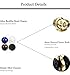 FIBO STEEL 6 Pcs Buddha Bead Bracelets for Men Women Elastic Charm Bracelet Set
