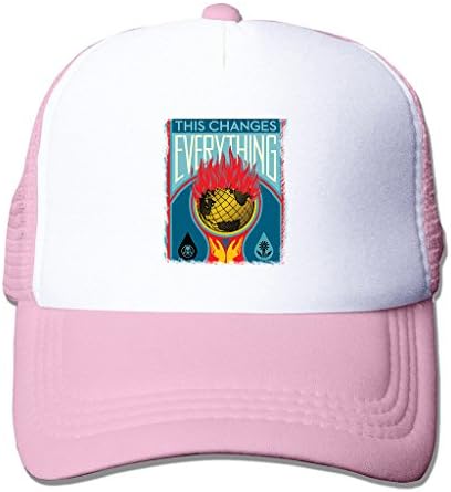 LIANBANG This Changes Everything 2015 New Movies Adjustable Printing Mesh Cap Unisex Adult Sun Visor Baseball Mesh Hat - Pink