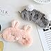4 Pack Cute Animal Sleeping Sleep Mask Soft Plush Blindfold Cute Rabbit Panda Koala Eye Cover Eyeshade for Kids Teens Girls Women