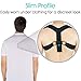Vive Back Posture Corrector - Upper Neck Posture & Shoulder Support Hunchback Brace - Men and Women Under Clothes Straightner Device Improve Bad Slouch Hump, Forward Head Slouching Alignment (Medium)