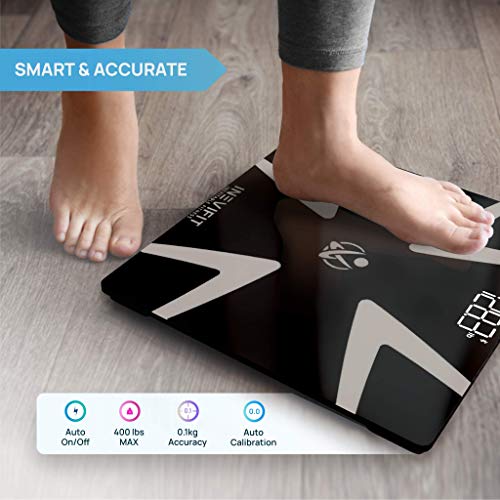 INEVIFIT-Smart-Body-Fat-Scale-Highly-Accurate-Bluetooth-Digital-Bathroom-Body-Composition-Analyzer-Measures-Weight-Body-Fat-Water-Muscle-BMI-Visceral-Fat-Bone-Mass-for-Unlimited-Users