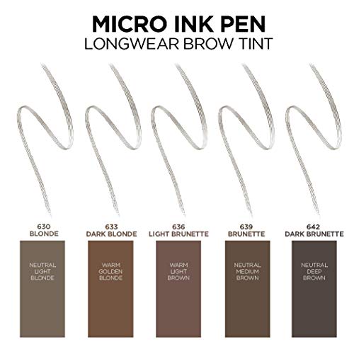 L’Oréal Paris Micro Ink Pen by Brow Stylist, Longwear Brow Tint, Hair