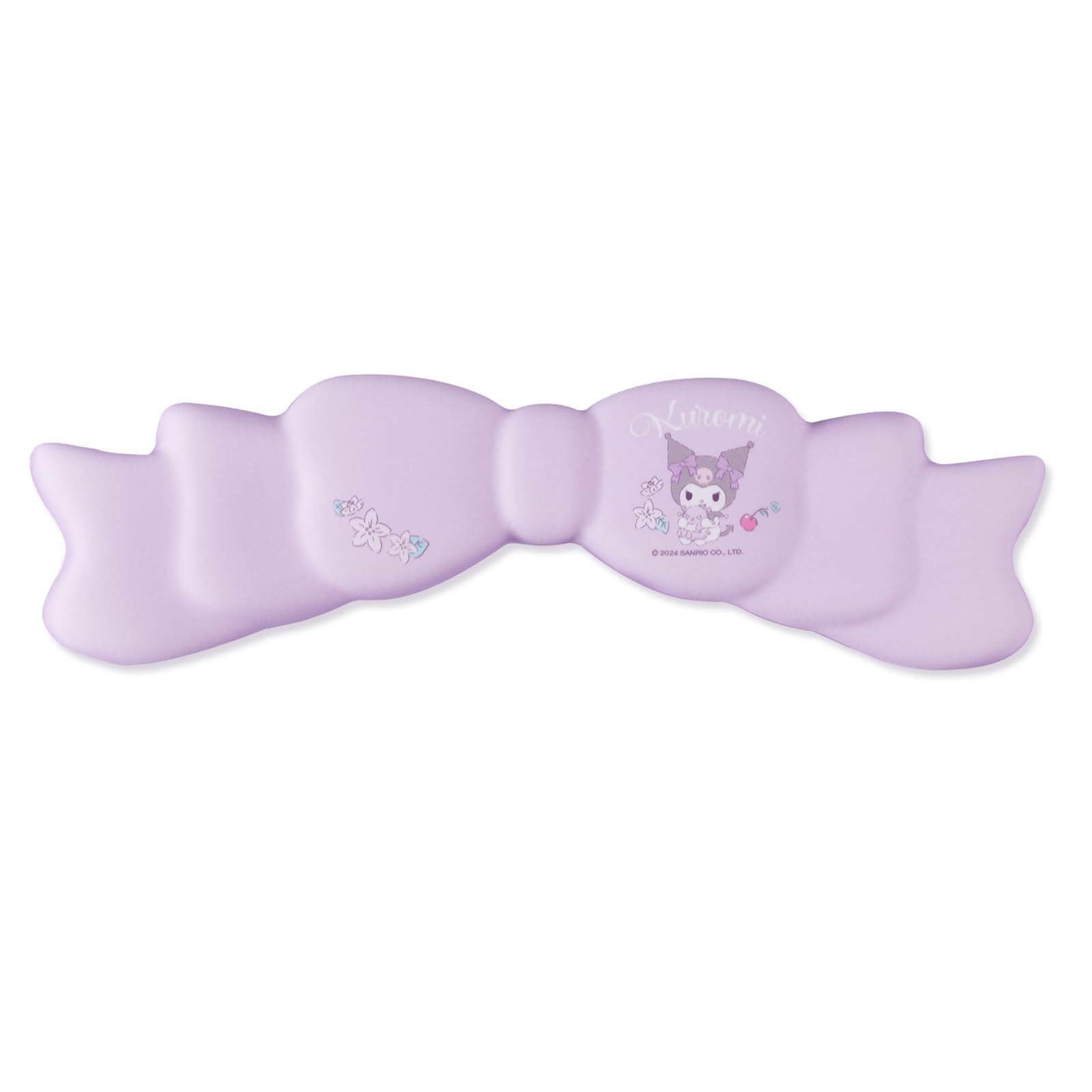 Kuitmor Memory Foam Bowknot Wrist Rest,Non-Slip Rubber Base Keyboard Wrist Rest for Gaming,or Home Office Work - Hello Cat (Purple)