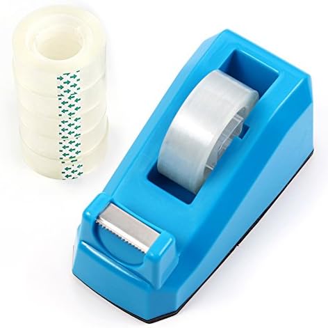TIANBO FIRST Recycled Desktop Tape Dispenser, 0.71 x 1000 Inches, 6 Rolls, 1 Dispense
