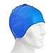 Swimming Cap Silicone Organic-Anti-Allergy -Aigh Elasticity -Durable,Does Not Pull Hair, Suitable for Long Short Hair Lady, Men And Children(Blue)