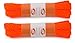 OrthoStep Flat Athletic Neon Orange 54 inch Shoelaces 2 Pair Pack