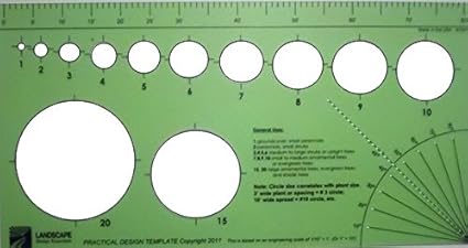 Amazon Com 1 10 Scale Circle Template For Landscape Design