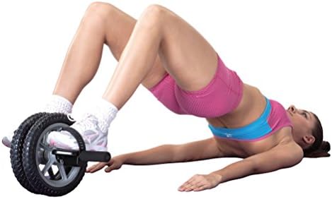 multi-function Ab Wheel Roller - Dual Stability Ab Wheel Great for Abdominal Exercise&amp; Muscle Exercise with Foam Mat, Gray