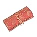 Jewelry Roll Clutch Large - Silk Jacquard (Peach Rose)