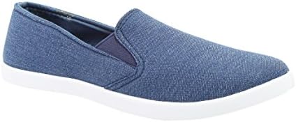 Shoe Vibe Kim Womens Casual Canvas Slip-On Sneaker With Patches