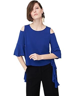 Mango Women's Ruffled Blouse