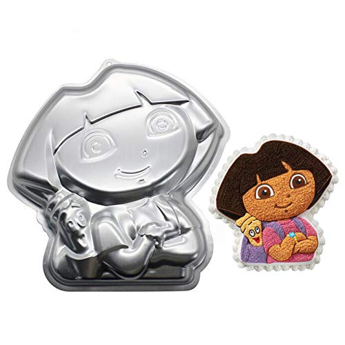 Dora Cake Pan. Wilton Dora the Explorer Aluminum Back Pack Cake Pan.