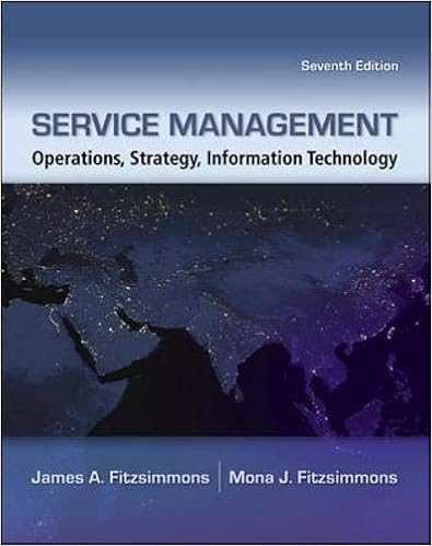 Service Management Operations Strategy Information Technology Fitzsimmons James A 9780073403359 Amazon Com Books