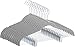 Utopia Home 12 Pack Velvet Skirt Hangers with Clips - Non Slip Velvet Clothes Hangers with Notches for Pants and Coat - Slim and Heavy Duty with 360 Degrees Swivel Hook - Grey