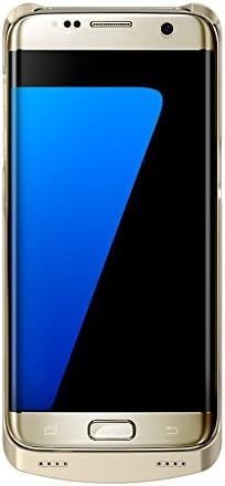 Galaxy S7 Edge Battery Case, Coolfunny 5200 mAh High Capacity External Battery Power Case Ultra Slim Rechargeable Extended Charging Case for Samsung Galaxy S7 Edge (Gold)