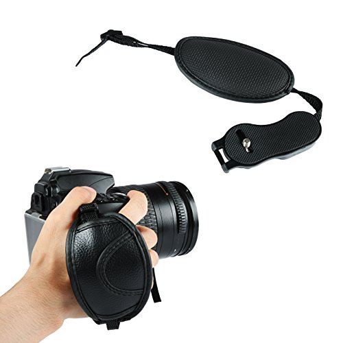 VILTROX Leather Hand Grip Strap Quick Release Base for SLR/DSLR Canon Nikon Sony ,Comfortable strap for any photographer