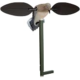 MOJO Outdoors Voodoo Dove Spinning Wing Decoy &ndash; Motorized Dove Decoy with Lifelike Body, Magnetic Wings, Steel Support Pole &amp; 16-Hour Battery Life
