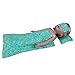 ZITA ELEMENT 3 PCS Sleeping Accessories with Sleep Bag, Pillow & Eye Mask for American 14.5 Inch Girl Doll and Other 14