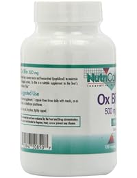 Cápsulas vegetarianas Nutricology Ox Bilis, 0.01764 oz, 100, 50850, 100, 1, 1