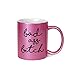 Bad Ass Bitch Inappropriate 11 oz Metallic Pink Novelty Funny Coffee Mug