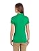 Classroom School Uniforms Teen-girlswomen's Junior Girls Short Sleeve Fitted Interlock Polo, Kelly Green, Large