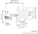 Vogel's TV Wall Mount, 180° Swivel and Tilt - Wall 2145 W for 19-40 inch TVs, White