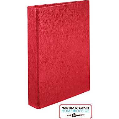 Martha Stewart Home Office With Avery Premium Shagreen Small-Format Binder, 1