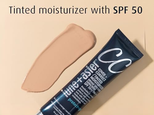 Lune+Aster CC Cream Broad Spectrum SPF 50 Medium Coverage, Color Correcting Cream For A Dewy Glow
