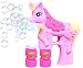 Haktoys Unicorn Bubble Shooter Gun | Battery Operated Bubble Blaster Toy with LED Flashing Lights for Toddlers and Kids | Parent-Friendly Noise-Free Design, Extra Refill Bottle (Batteries Included)