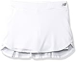 New Balance Kids Girls' Big Performance Skort, White, 10/12