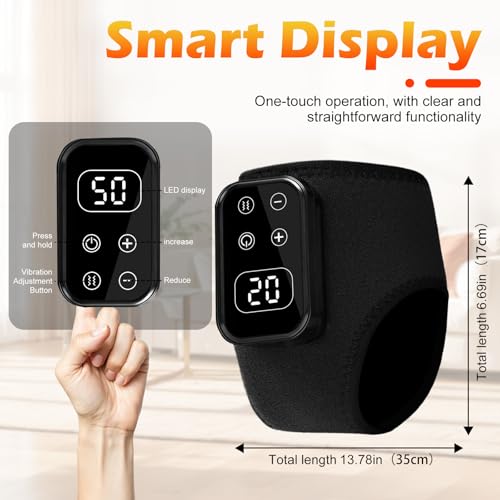 Foot Massager,Foot Revive Massager with 5 Vibration Mode,6 Heat Leavel for Both Father and Mother, Wireless & Portable (2pcs)