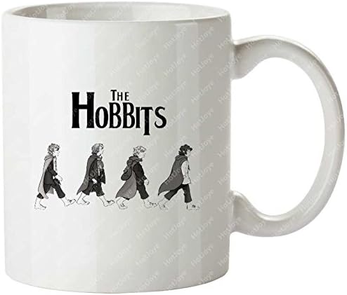 Hobbit Road Parody Mash Up The Hobbit Lord Of The Rings Beatles Tea Cups Mug Cup