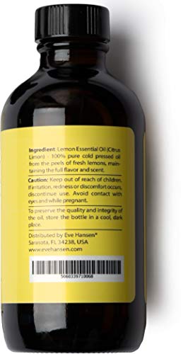 Eve Hansen Pure Lemon Essential Oil - Natural, Undiluted, Therapeutic Grade Aromatherapy Oil - 4 Ounces - Thumbnail 7