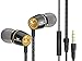 Wired 3.5MM Headphones Earphones, Ghostek Turbine Series Wired in-Ear Earbuds Stereo Headset(Black)