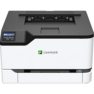 Lexmark C3224DW Farblaser (WLAN, LAN, bis zu 22 S./Min., autom. beidseitiger Druck) schwarz/grau