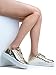 ZooShoo Quilted Lace Up Platform Sneaker - Round Toe Comfortable Flat Sporty Leather Casual Walking Shoe