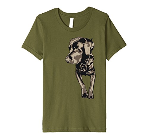 Kids Puppy Love Labrador T-Shirt 4 Olive