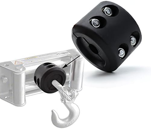 Winch Cable Stopper For ATV UTV Winches Matte Black Rubber Winch Cable Hook Stopper