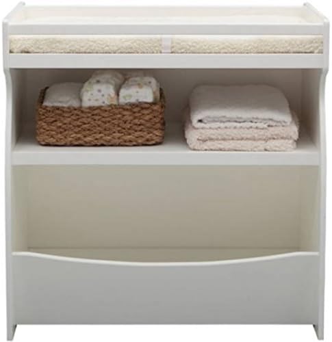 Delta Children Gateway New Improved Baby Furniture 2-in-1 Changing Table and Storage Unit, (Bianca)