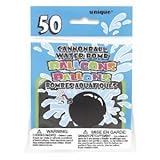 Black Water Bomb Cannon Ball Balloons, 50 Count